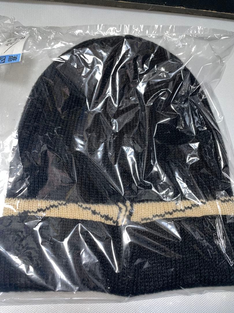 エルメス マルジェラ期 ニット帽 ビーニー 希少 黒 ブラック