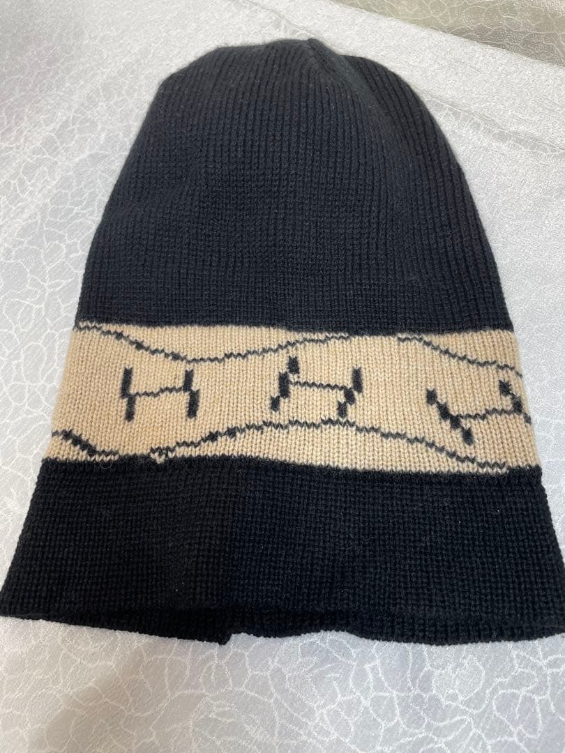 エルメス マルジェラ期 ニット帽 ビーニー 希少 黒 ブラック