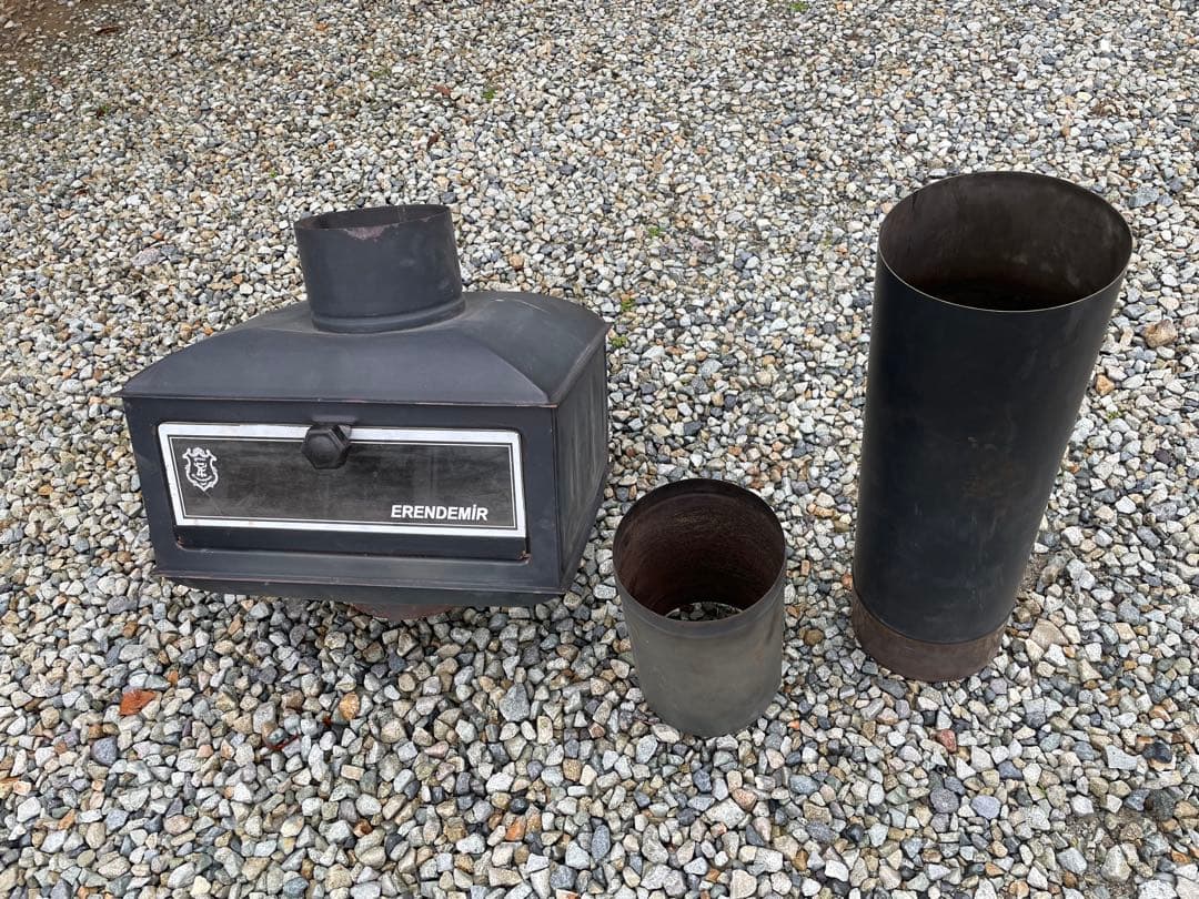 ERENDEMİR 薪ストーブ 煙突パイプ付き