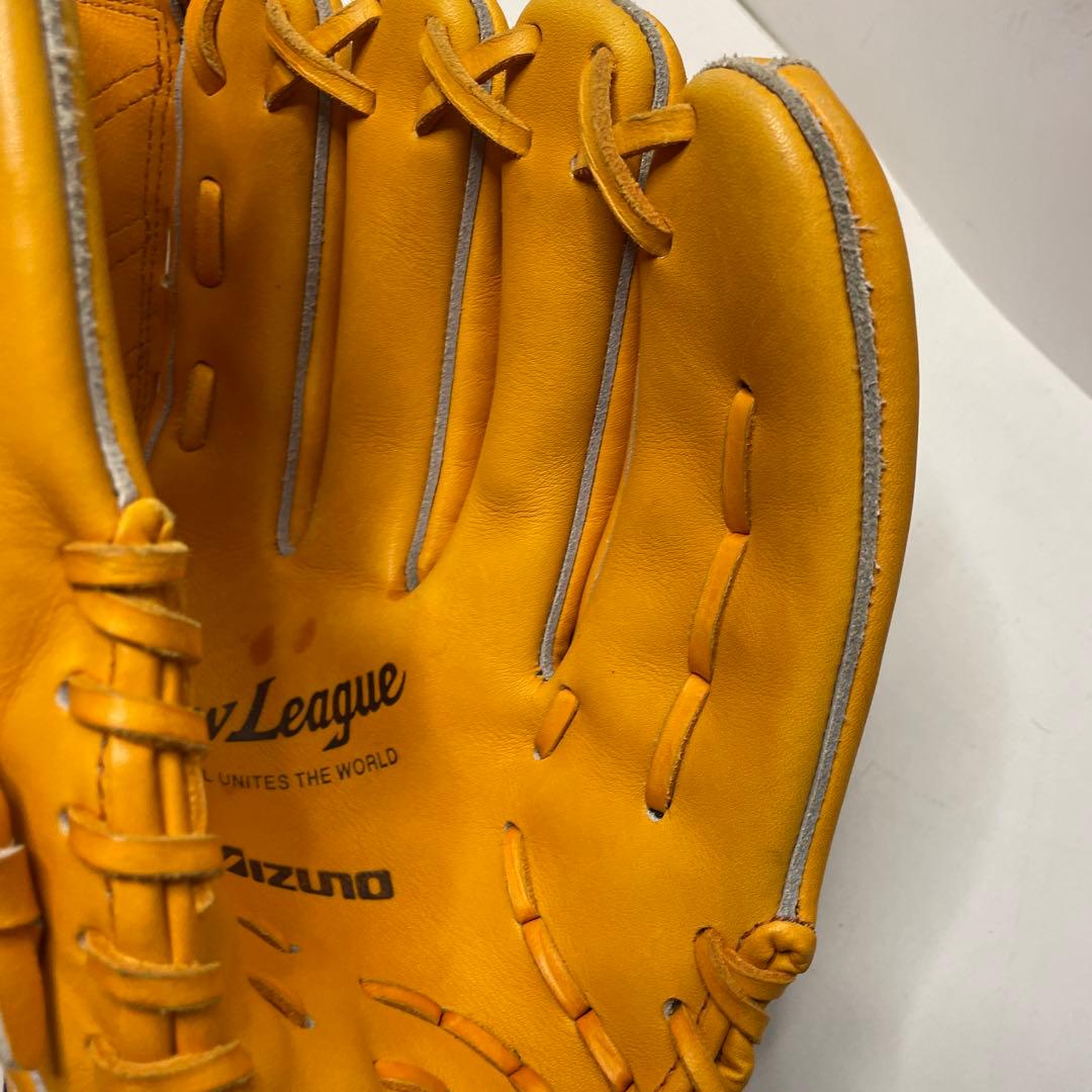 Mizuno Buｗ League 野球グローブ 黄色 レザー