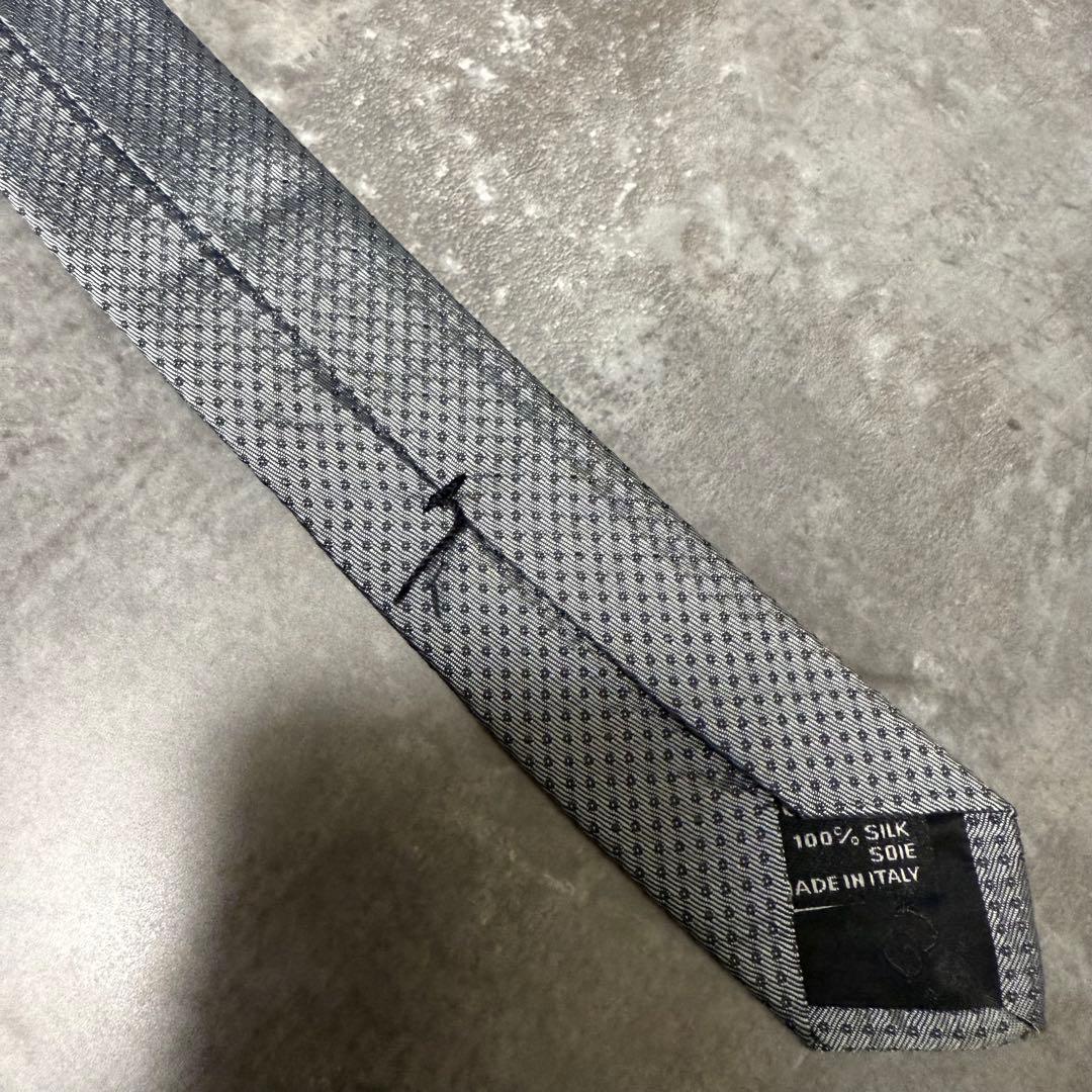 GUCCI グッチ ネクタイ ドット柄 シルク ハイブランド シルバー 結婚式