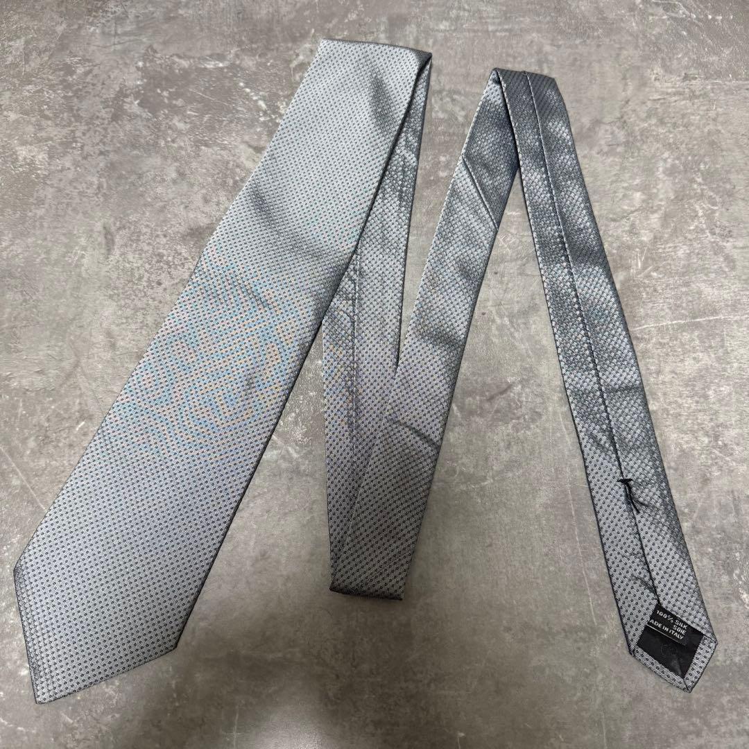 GUCCI グッチ ネクタイ ドット柄 シルク ハイブランド シルバー 結婚式