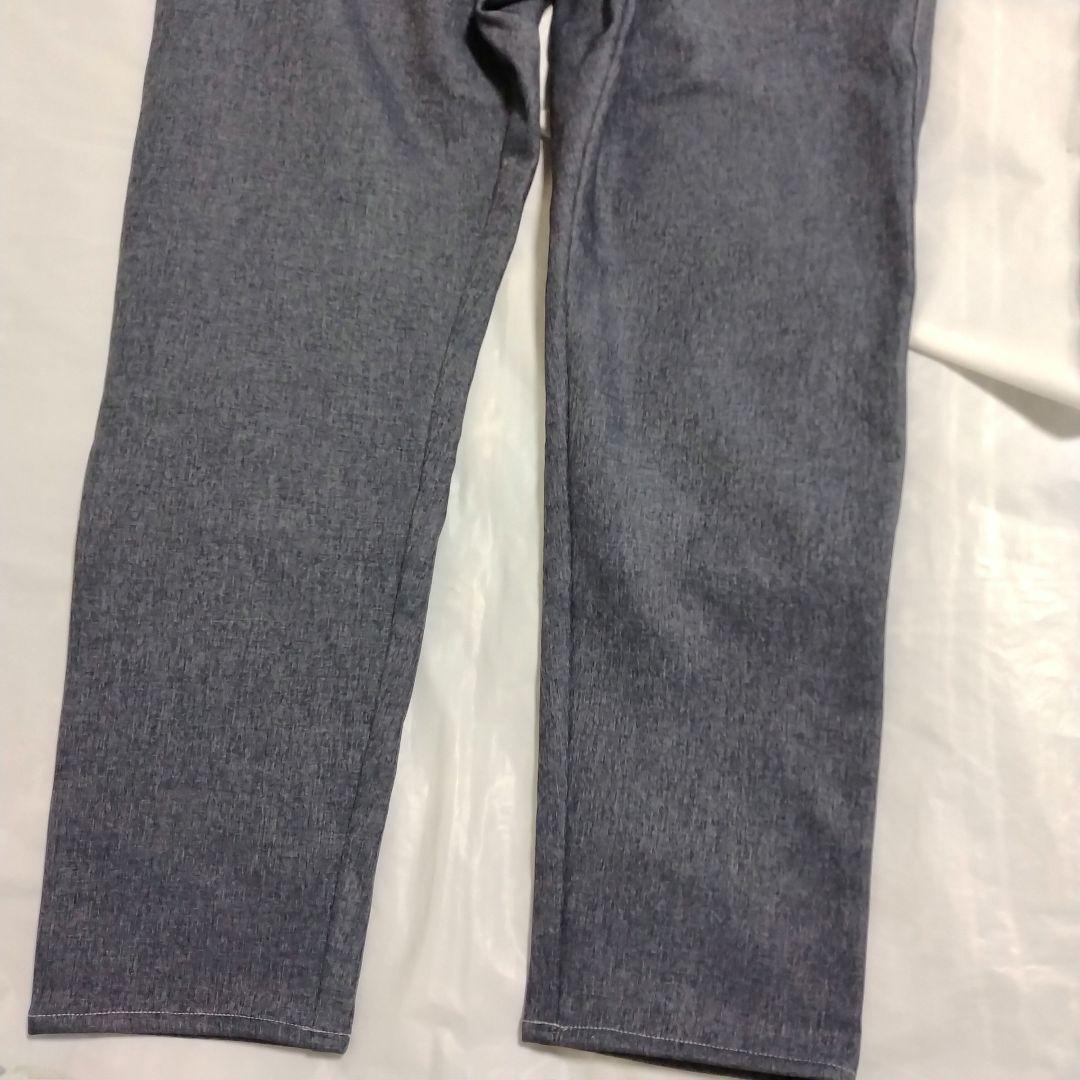 大きいサイズ 5L フィラゴルフ　防風デニム調ストレッチ ロングパンツ ネイビー