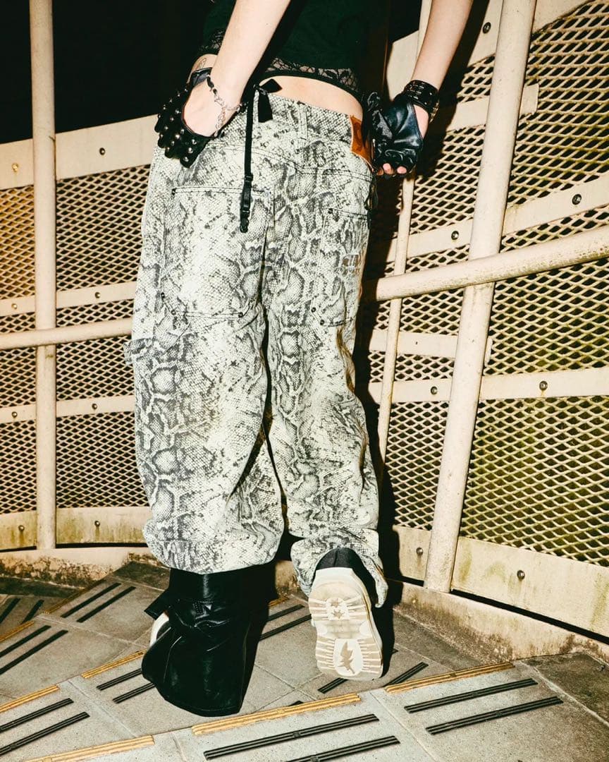 パンツ Double Knee Ballon Denim Pants