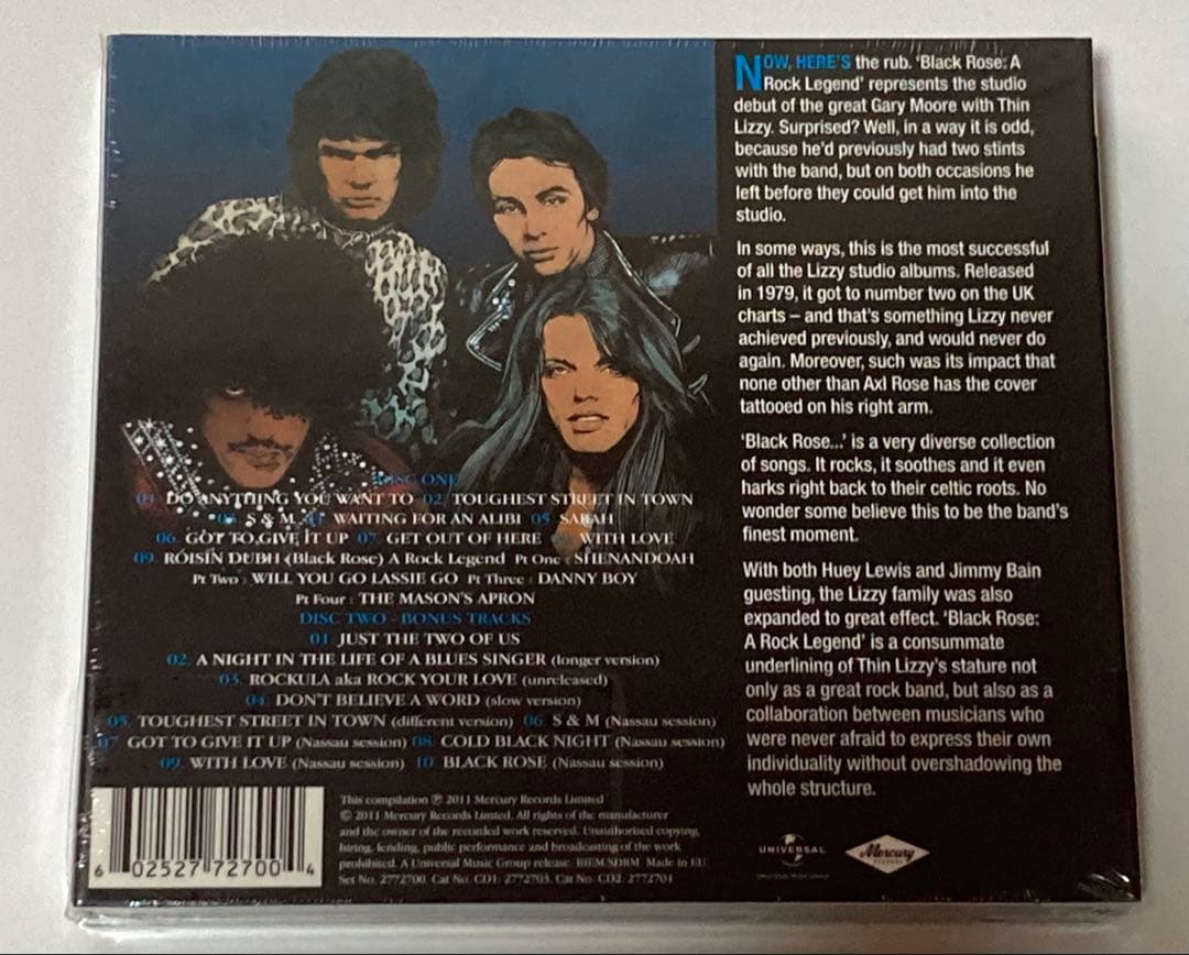 Thin Lizzy・Black Rose・デラックスエディション2CD