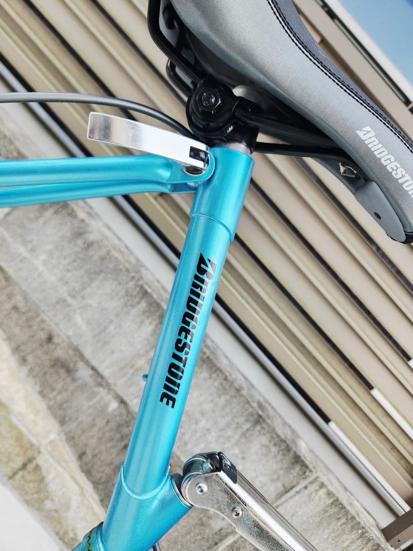 直接受渡限定ブリヂストントランジットスポーツG26 折りたたみ自転車ブルー要整備