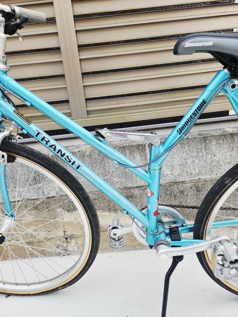 直接受渡限定ブリヂストントランジットスポーツG26 折りたたみ自転車ブルー要整備