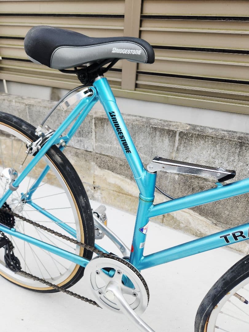 直接受渡限定ブリヂストントランジットスポーツG26 折りたたみ自転車ブルー要整備