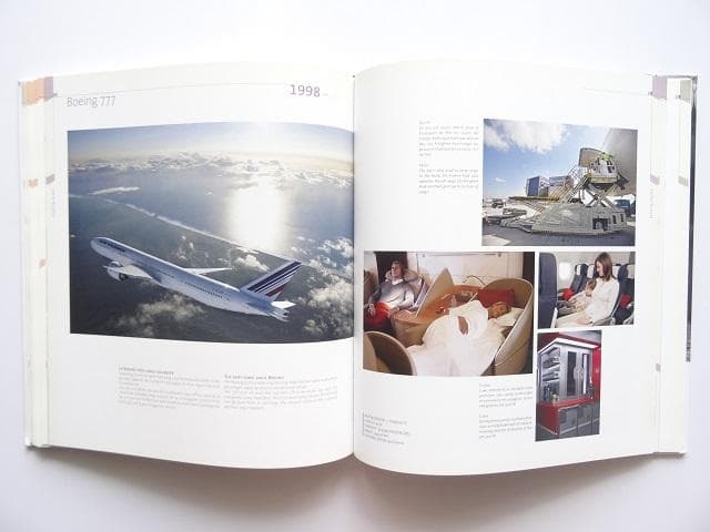 洋書◆エールフランス航空写真集 本 飛行機 CA 制服 機内 ポスター