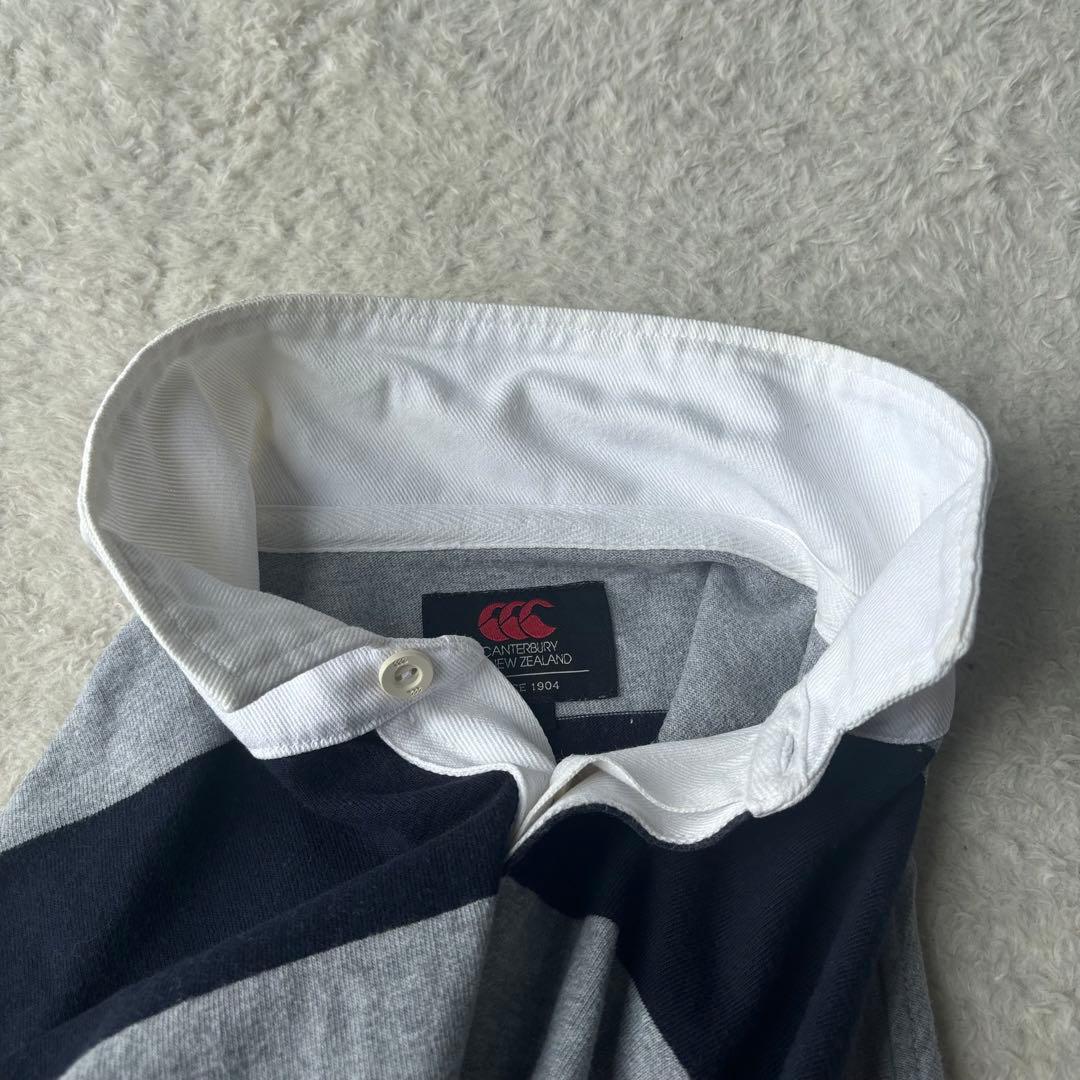 カンタベリー　ラガーシャツ　超大きいサイズ　ビッグシルエット　ボーダー　半袖