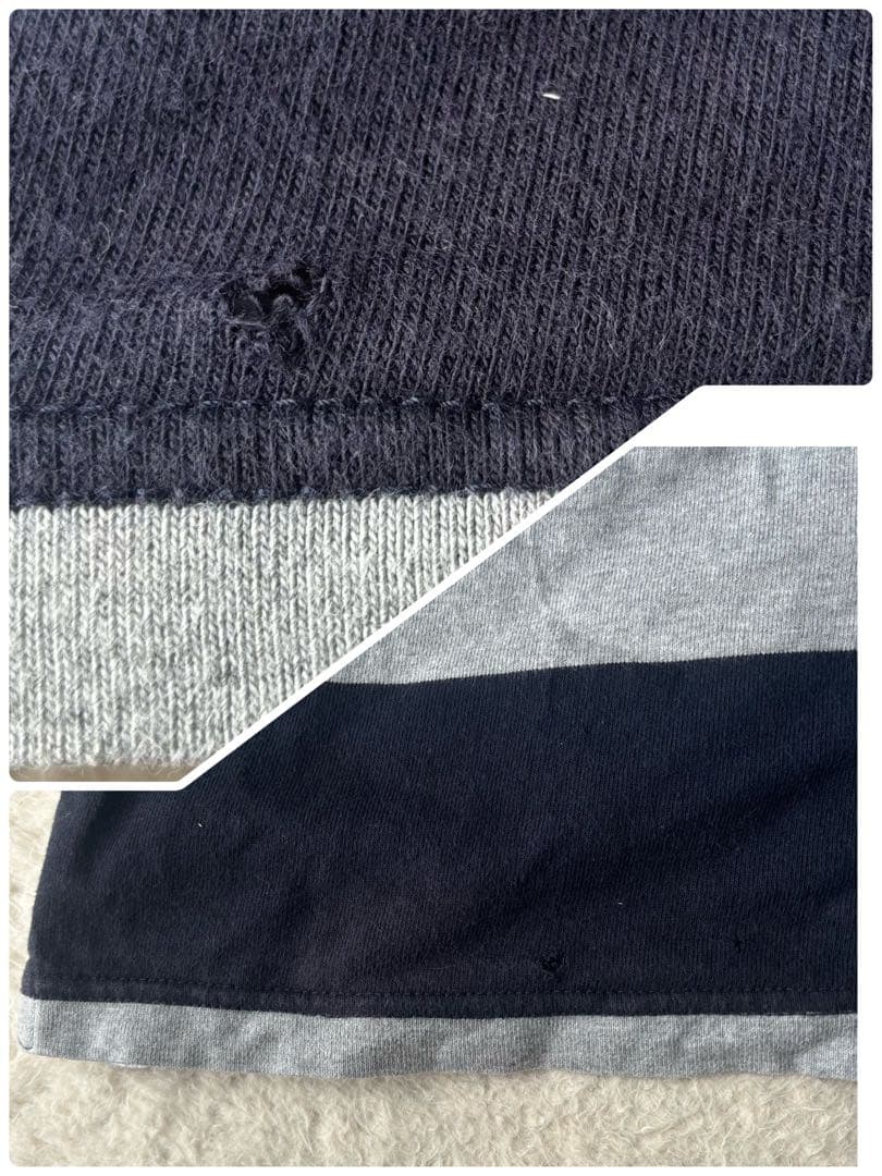 カンタベリー　ラガーシャツ　超大きいサイズ　ビッグシルエット　ボーダー　半袖