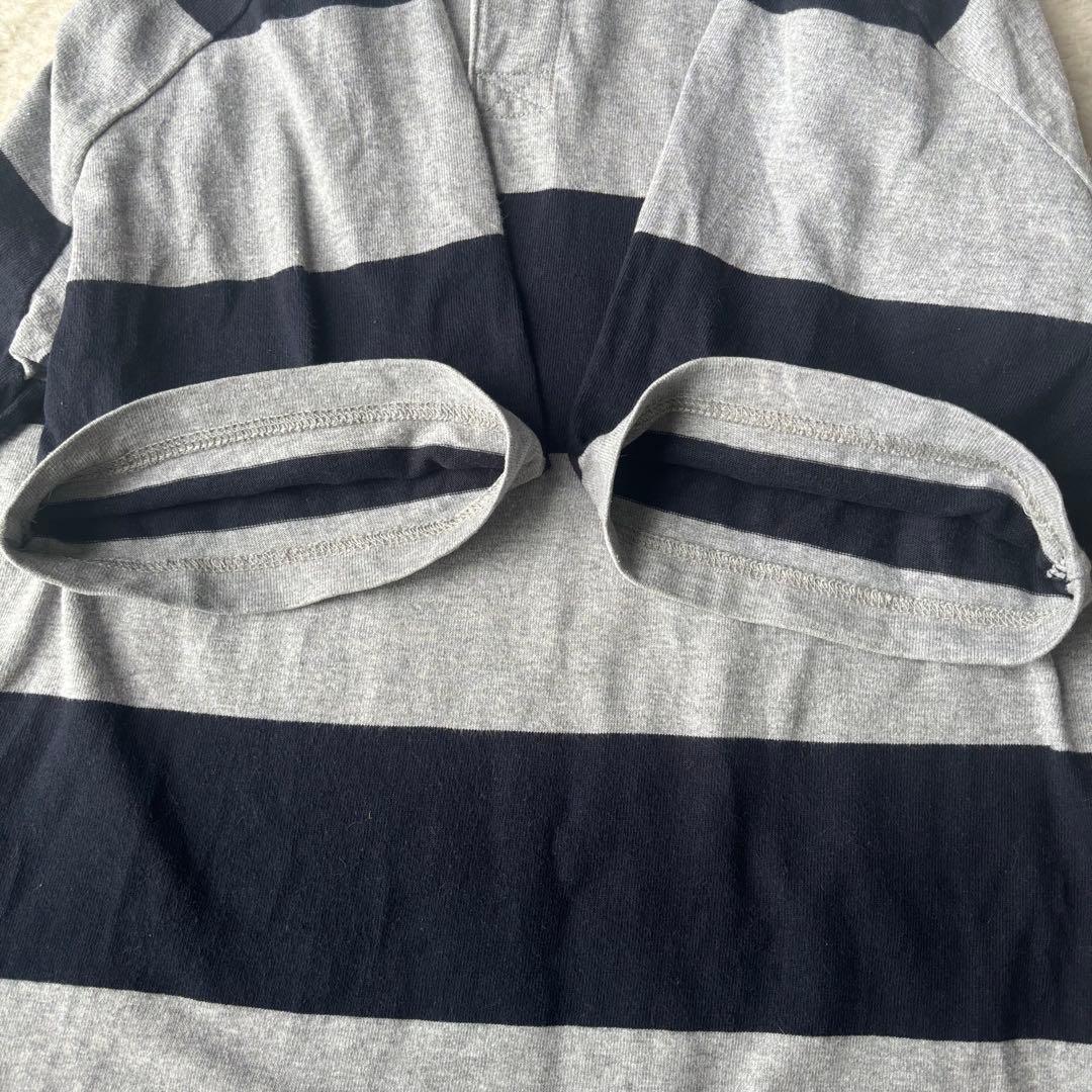 カンタベリー　ラガーシャツ　超大きいサイズ　ビッグシルエット　ボーダー　半袖