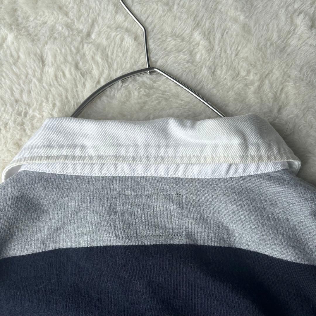 カンタベリー　ラガーシャツ　超大きいサイズ　ビッグシルエット　ボーダー　半袖