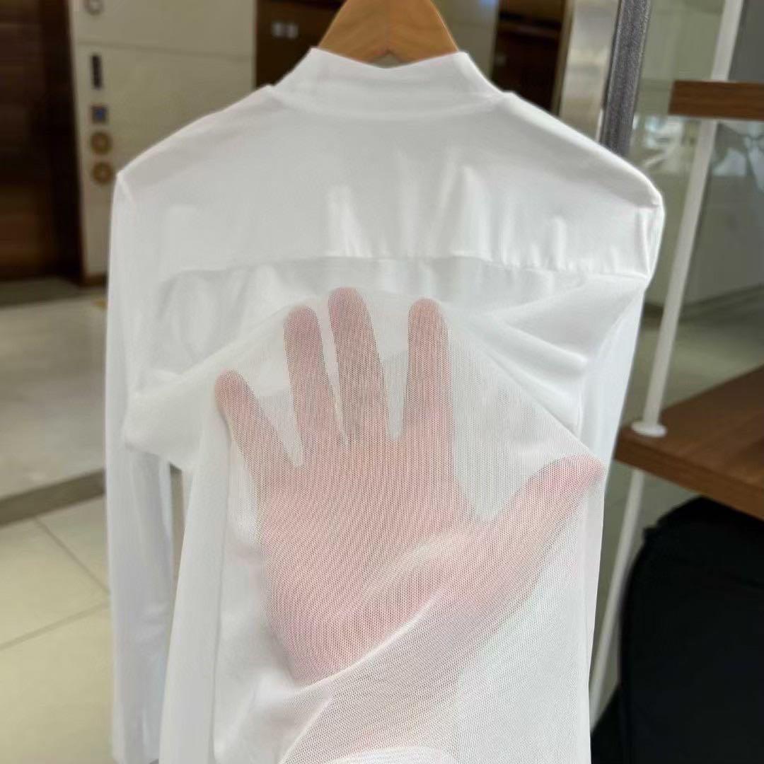 【ラスト1点】マルボン 長袖インナー男２枚組【白】背中メッシュ吸汗速乾