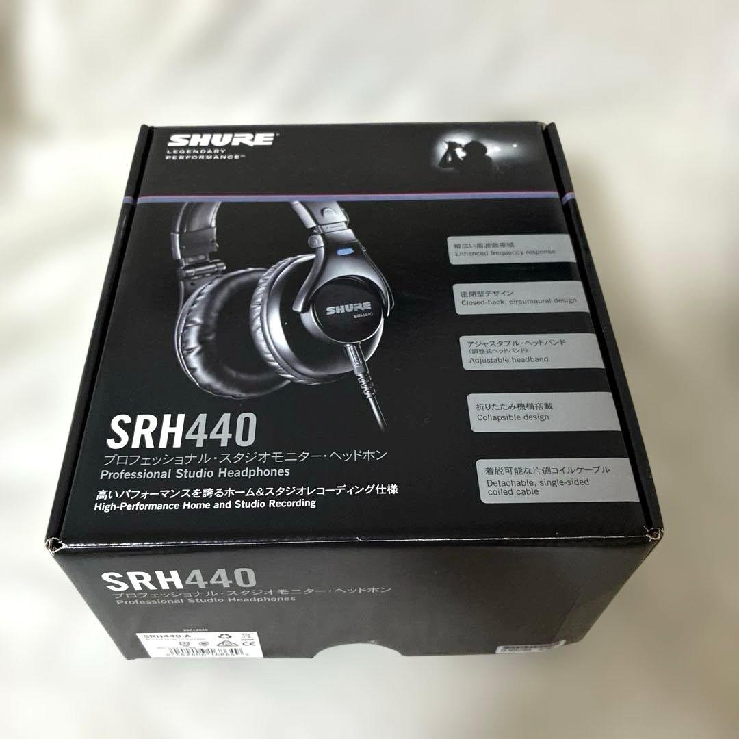 SHURE SRH440 プロフェッショナルスタジオモニター ヘッドフォン