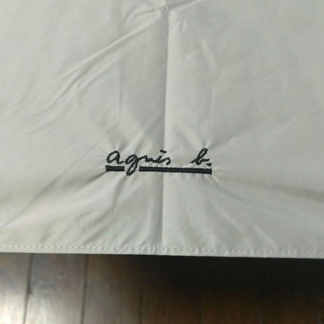 未使用アニエスべー晴雨兼用折り畳み傘超軽量 遮光社納UV遮蔽ベージュ50cm