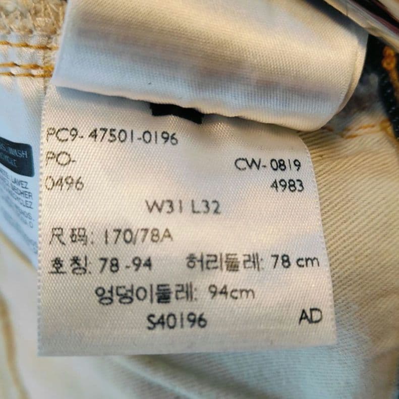 LEVI'S 501XX ストレートデニム 赤耳 ビッグE W31 L32