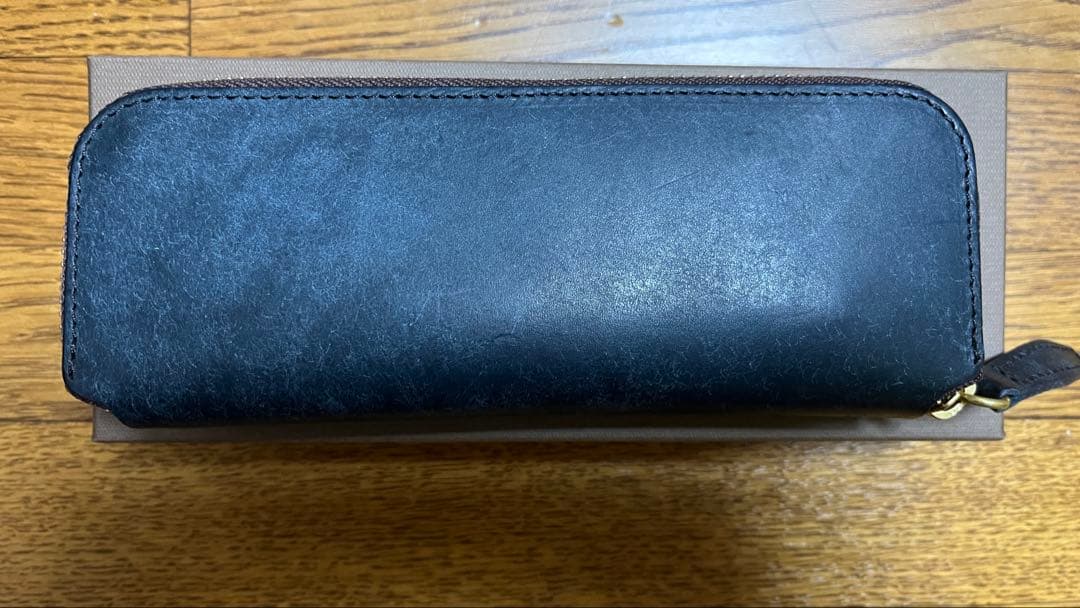 リアルウッドペンケース　プエブロ　ネイビー