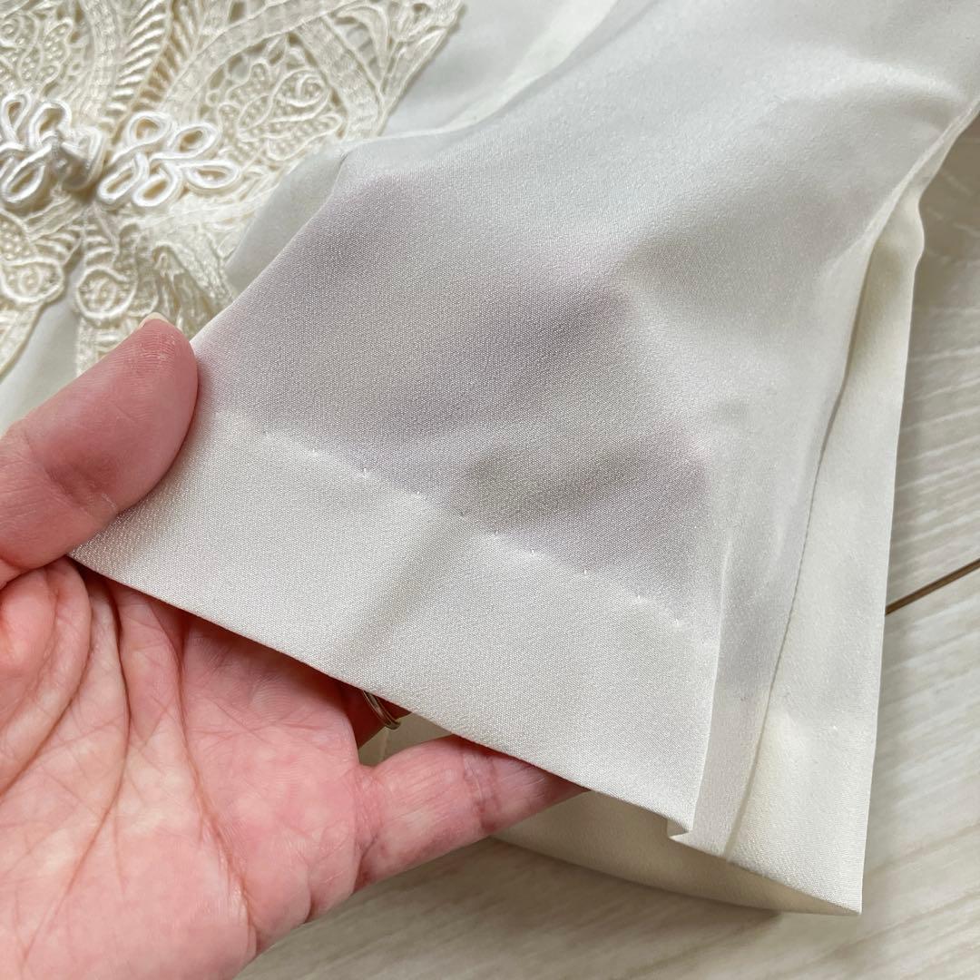 バーバリーズ Burberrys ヴィンテージ チャイナ レース 刺繍 ブラウス