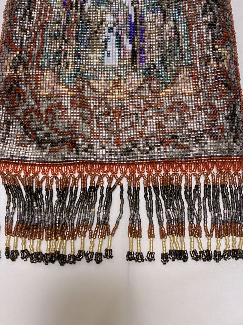 ビンテージ　メタル メッシュビ−ズ装飾 パーティーバッグ　レトロ