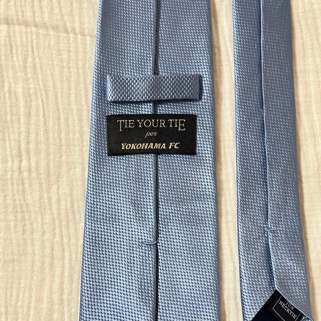 【 極美品 】タイユアタイ ブルー ソリッド ジャガード 光沢感 コラボ