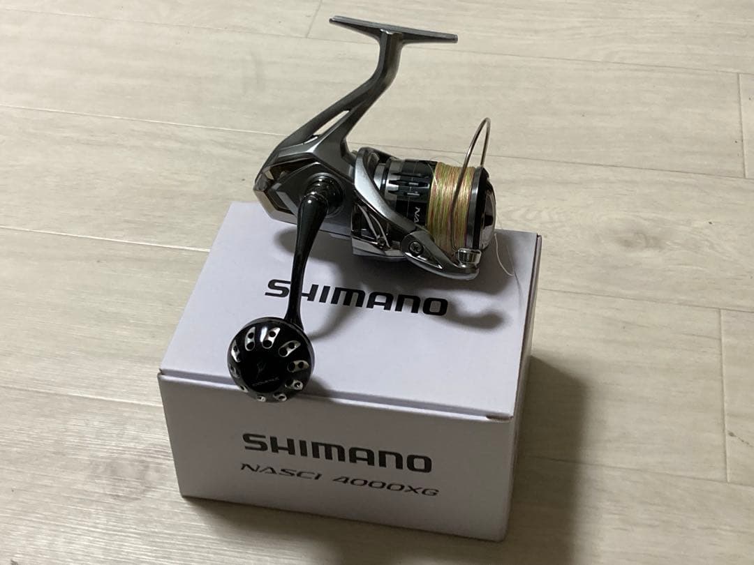 SHIMANO NASCI 4000XG リール　ゴメクサスハンドルノブ