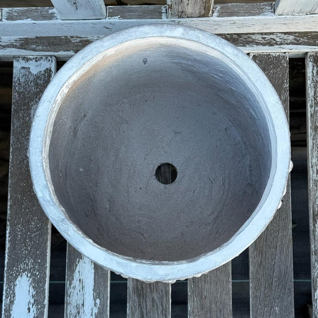 植木鉢 鉢 プランター ホワイト 白 ガーデニング 園芸 グラスファイバー