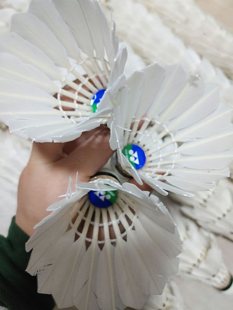 【美品中古】バドミントン用シャトル YONEX ニューオフィシャル 中古120個