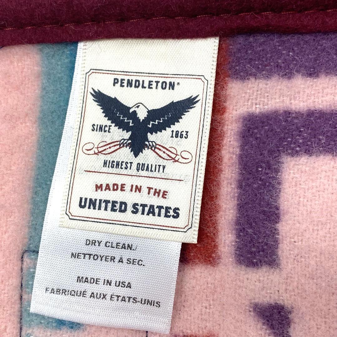 ペンドルトン チーフジョセフクリブ ブランケット ひざ掛け肩掛け防寒 ピンク