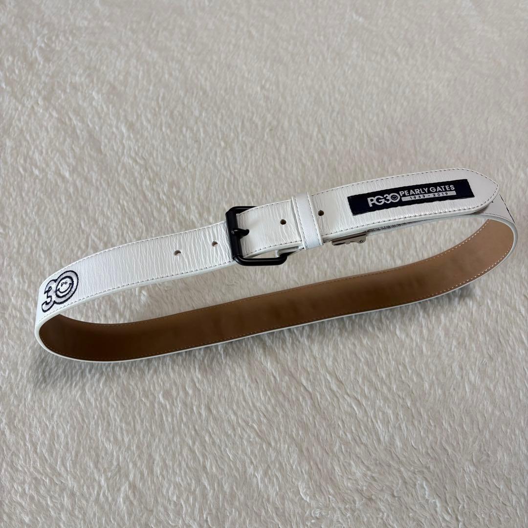 パーリーゲイツ 30周年記念限定 レザー刺繍ベルト max90cm ユニセックス