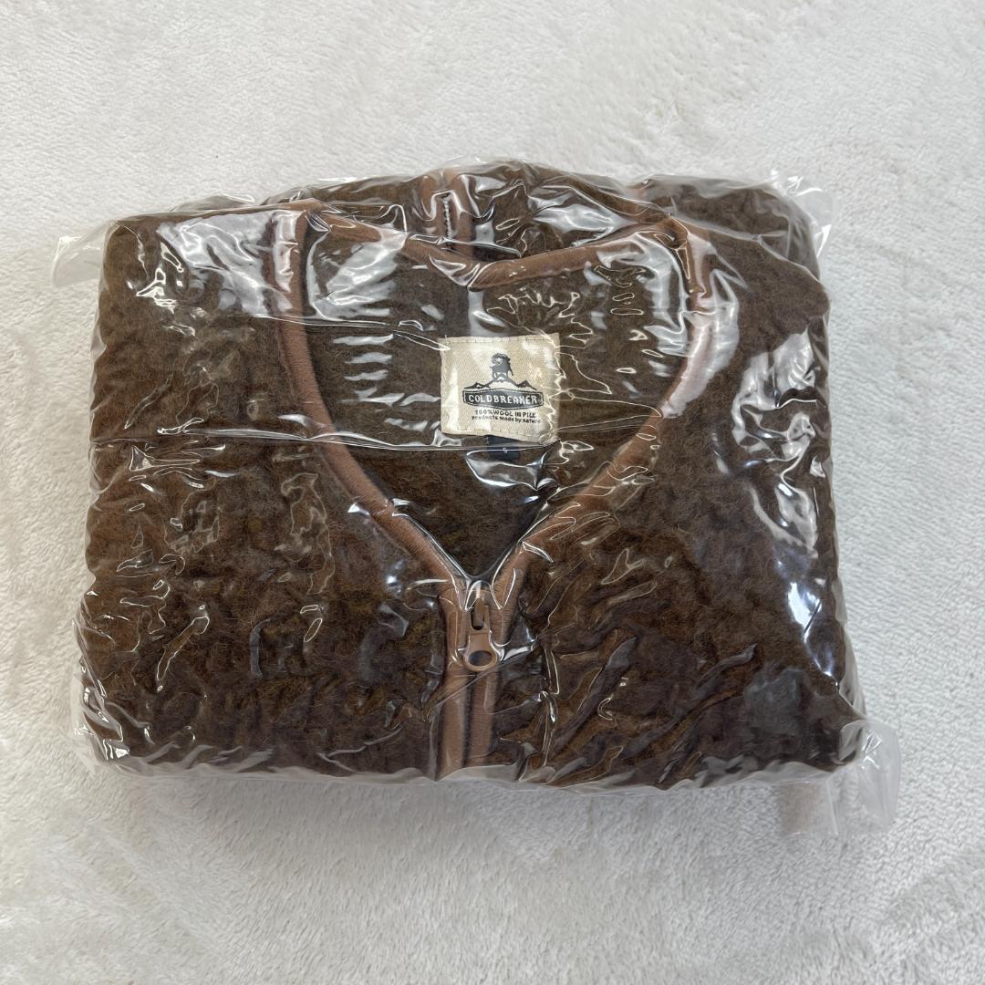 COLD BREAKER　VEST POCKET　ボアジップアップベスト　茶色