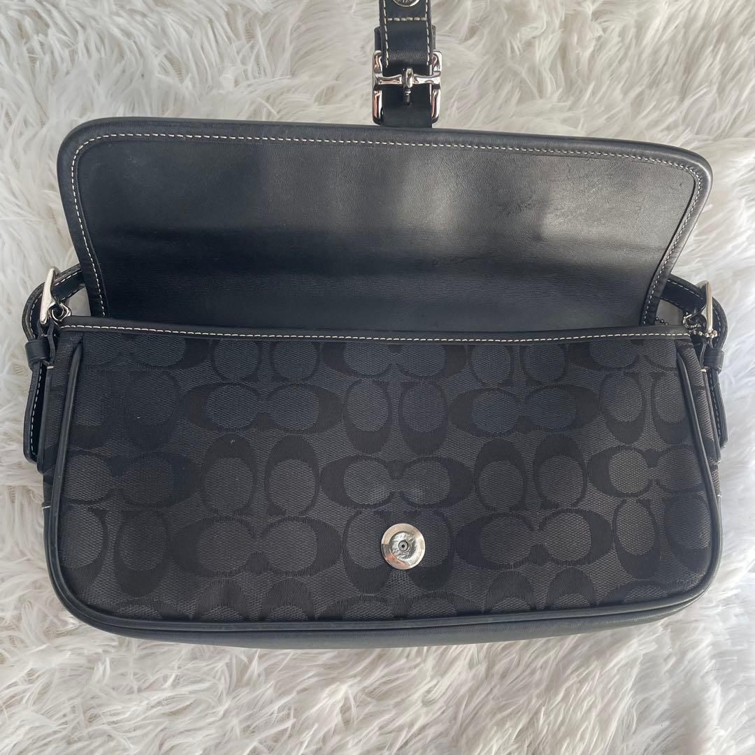 COACH✨コーチシグネチャー キャンバス×レザーワンショルダーバッグ
