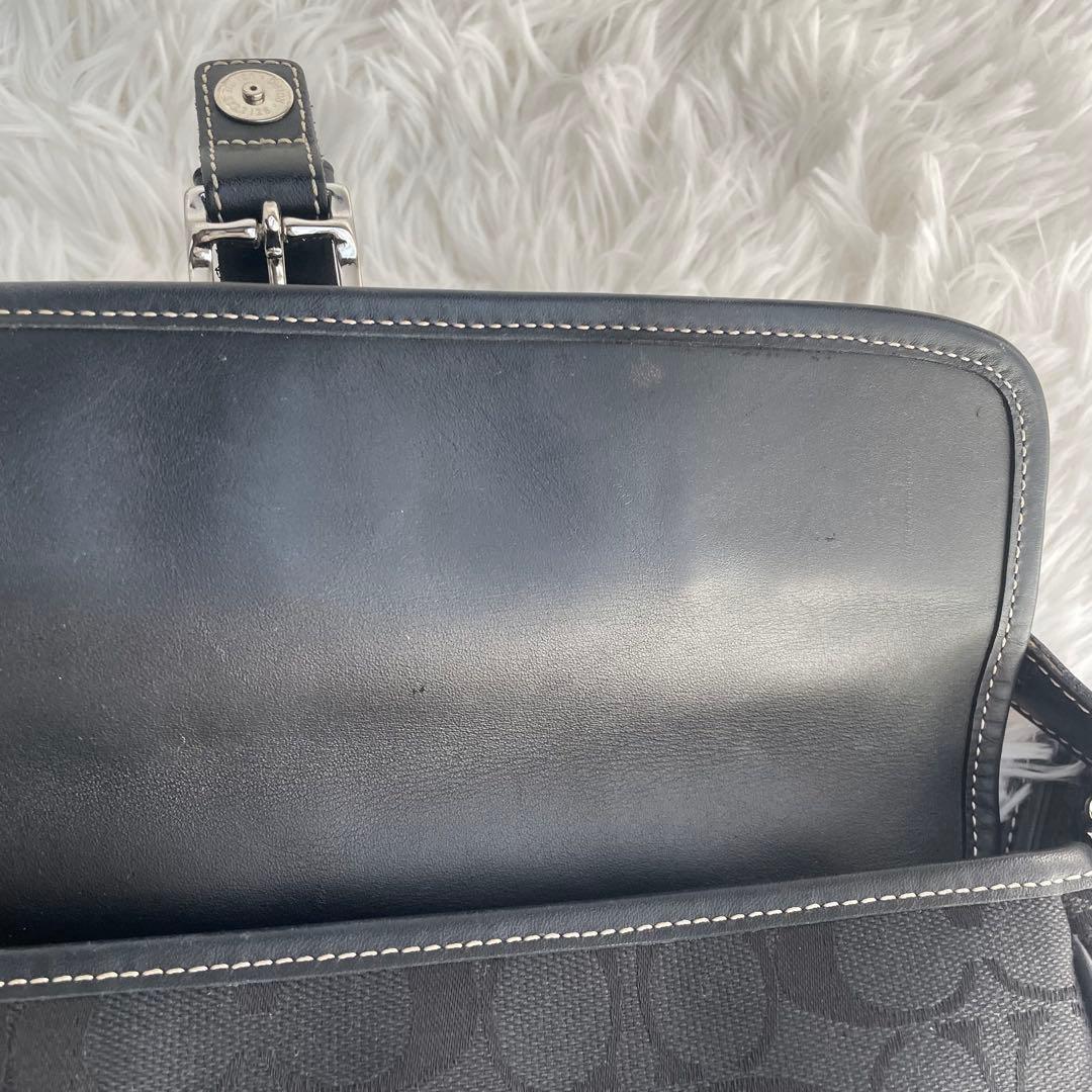 COACH✨コーチシグネチャー キャンバス×レザーワンショルダーバッグ