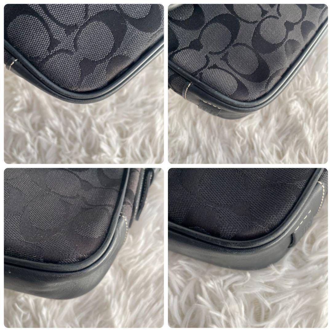 COACH✨コーチシグネチャー キャンバス×レザーワンショルダーバッグ