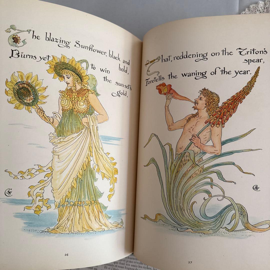 稀少1892年アンティーク美しい挿絵の絵本イギリス古書　洋書ジャンクジャーナルに