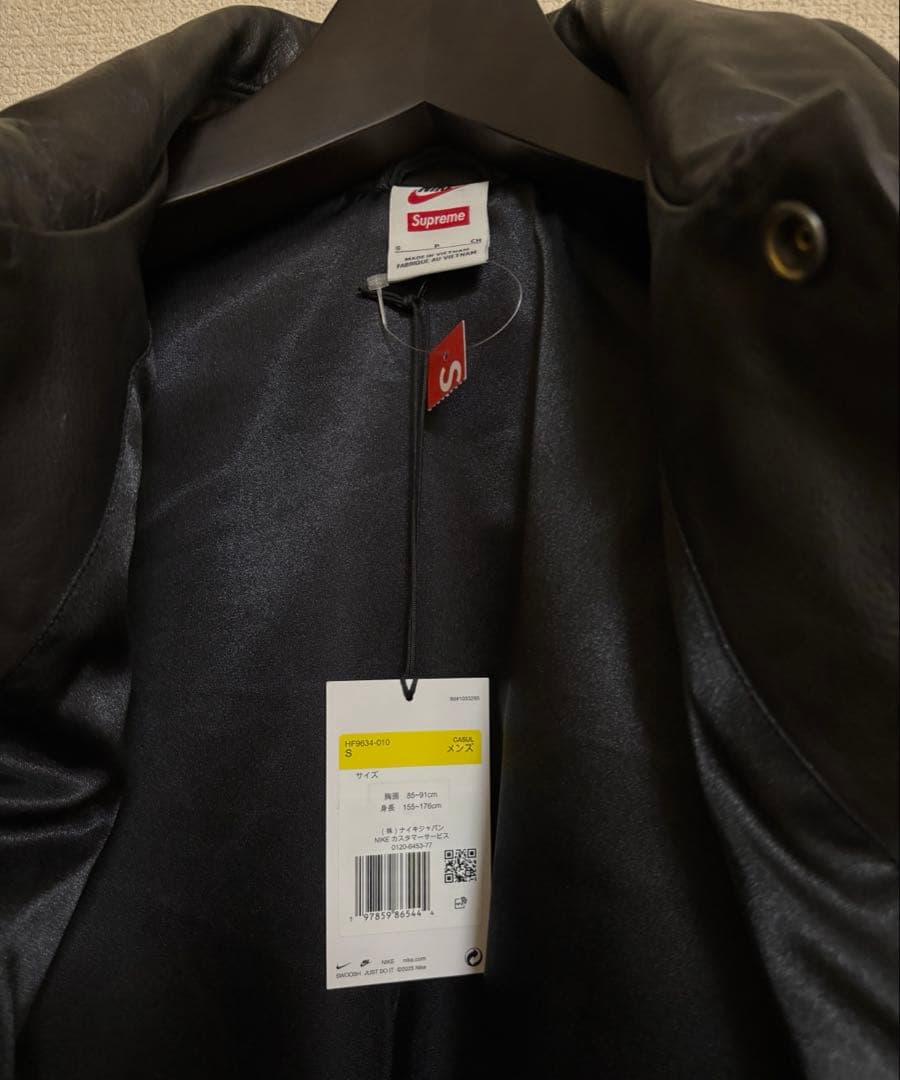 Supreme Nike Leather Varsity Jacket Sサイズ