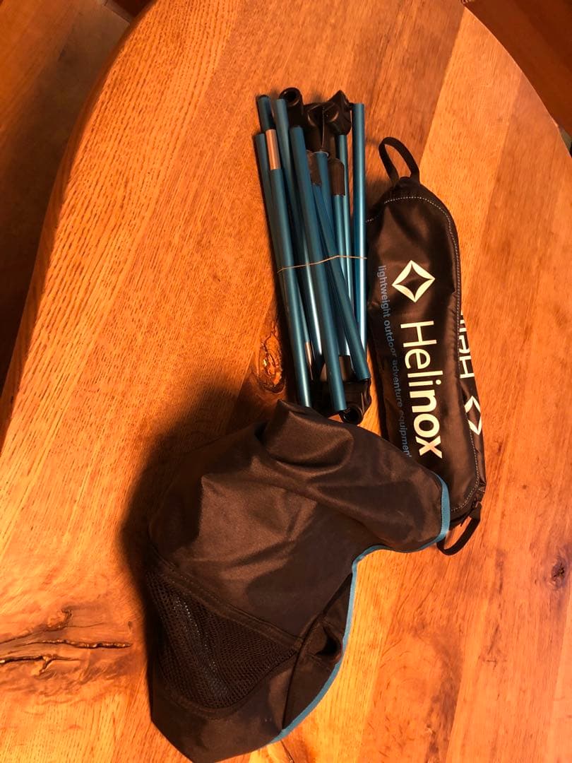 Helinox アウトドアチェアワン　ブラック/ブルー