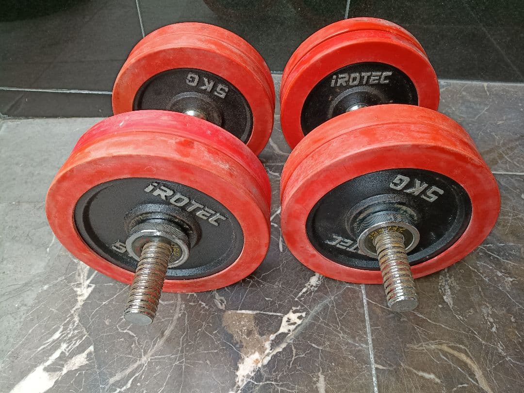 ファイティングロード プレート5kg×8 ダンベル irotec 計45kg