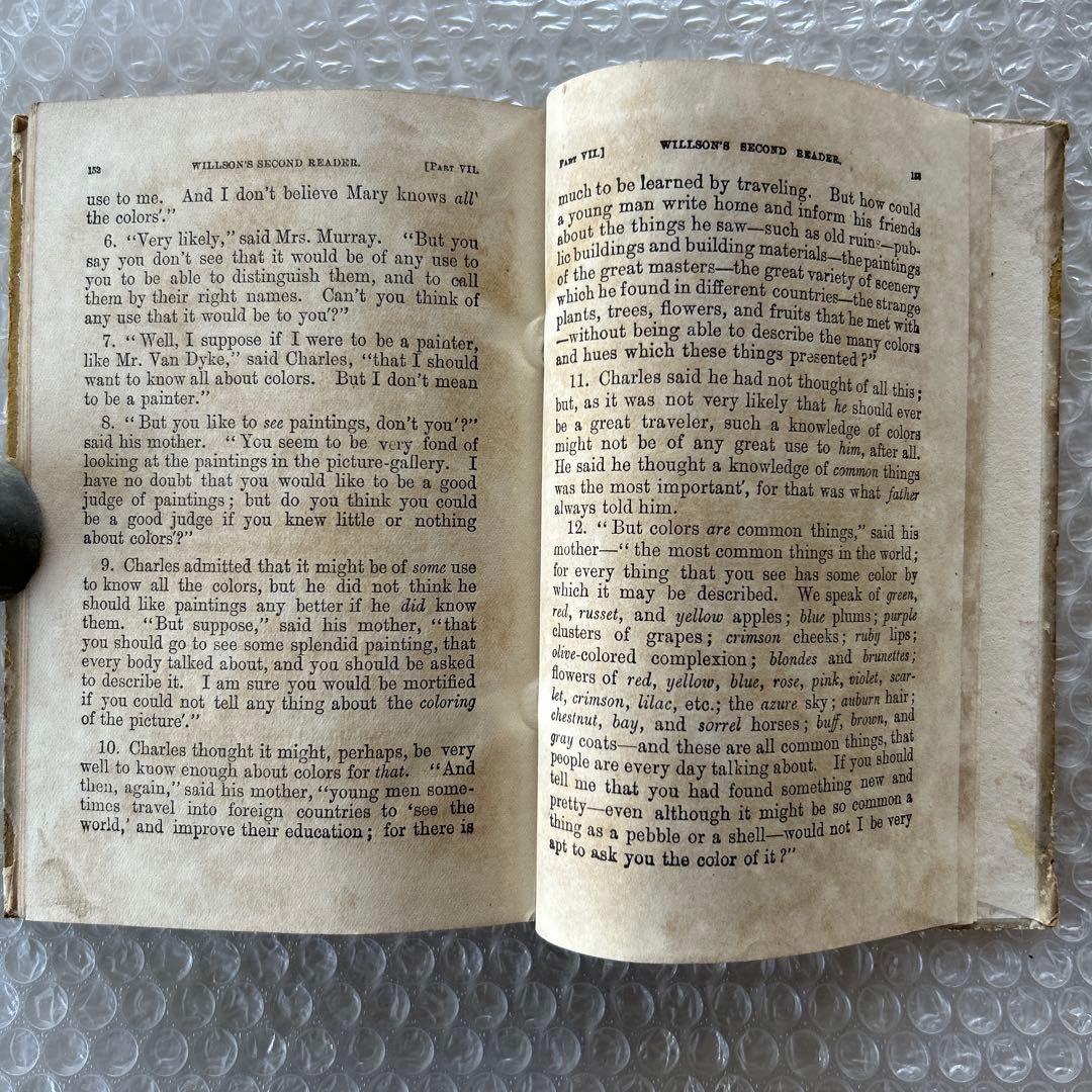 明治14年刊 THE SECOND READER/RIKUGOKUWAN版 古書