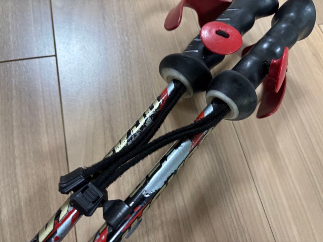 ★お洒落　オガサカ　スキーポール ストック 収縮ポール　調整可能　デモ　技術選