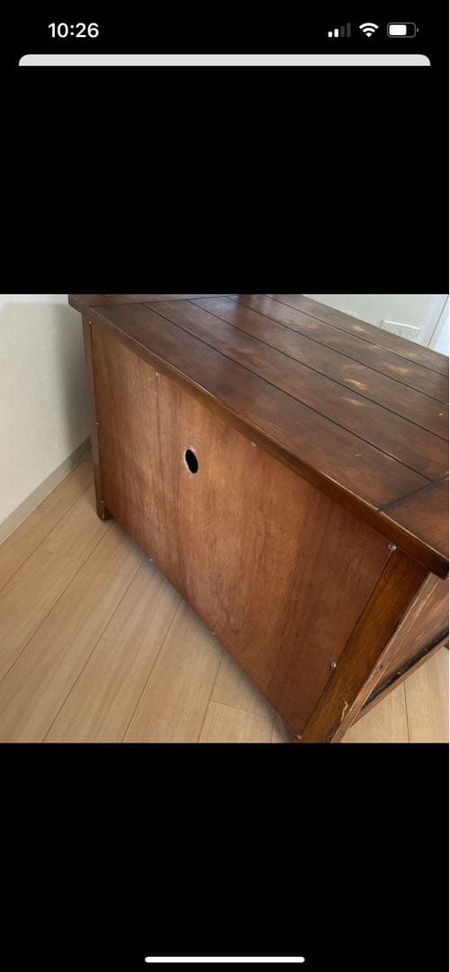 アンティーク。しっかりとした重量感のある一生物の棚です。テレビ台　収納台リビング