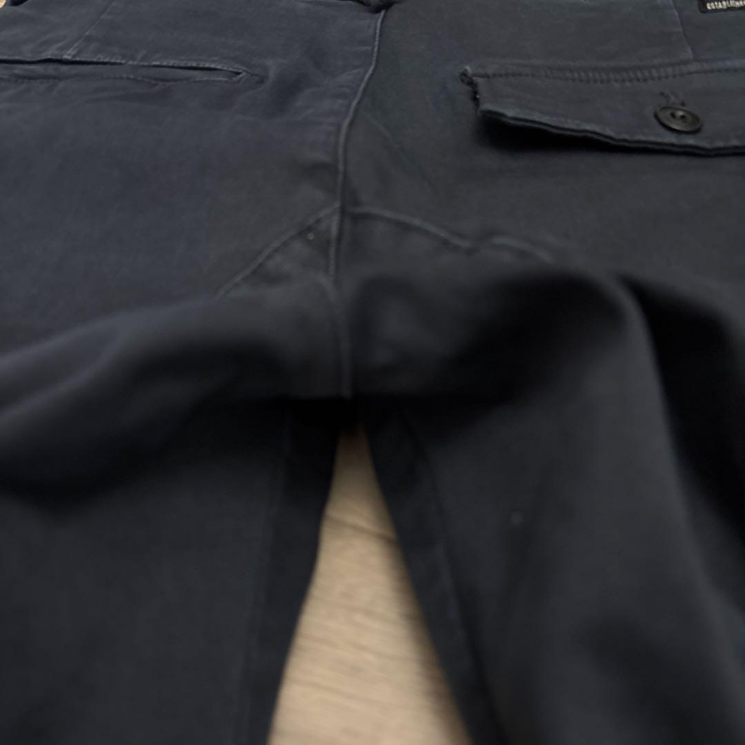 REPLAY JAAN HYPERFLEX カーゴパンツ 28インチ ネイビー