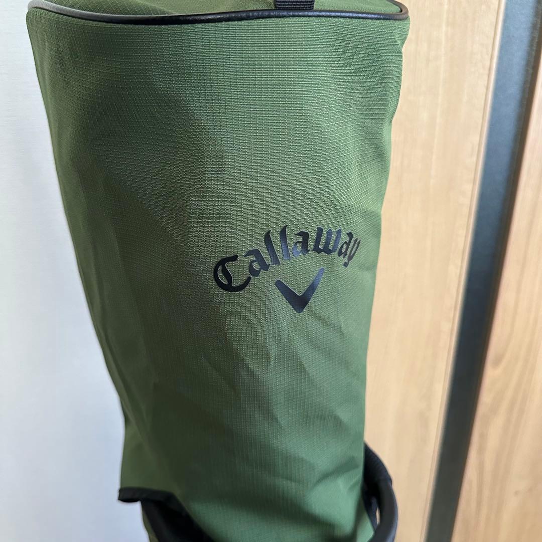 美品 CALLAWAY キャディバッグ 9.5型 スタンド カーキ SS22JM
