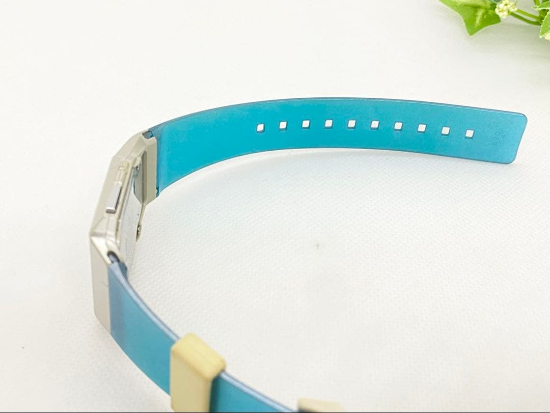 CASIO アナデジ　フィルムウォッチ　ペラ　ブルー　ヴィンテージ　 FS-01