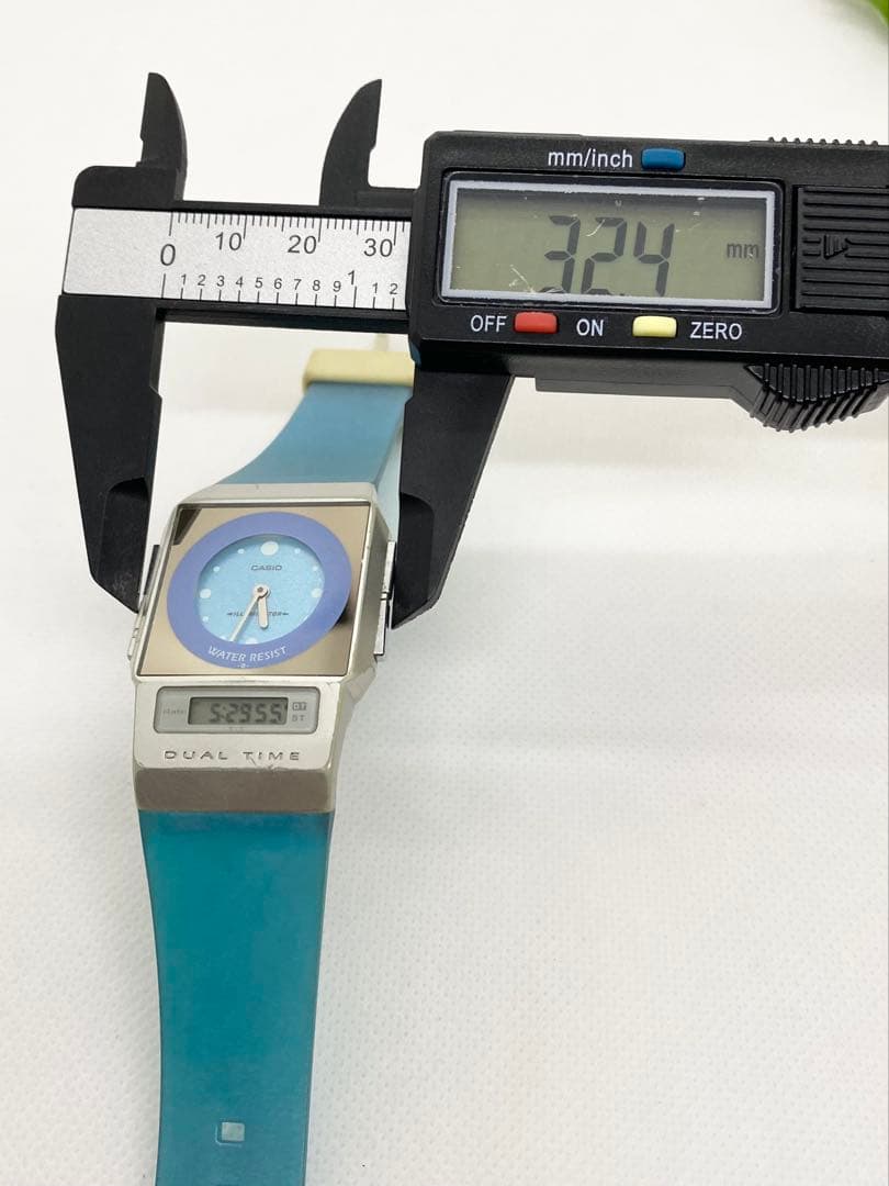 CASIO アナデジ　フィルムウォッチ　ペラ　ブルー　ヴィンテージ　 FS-01