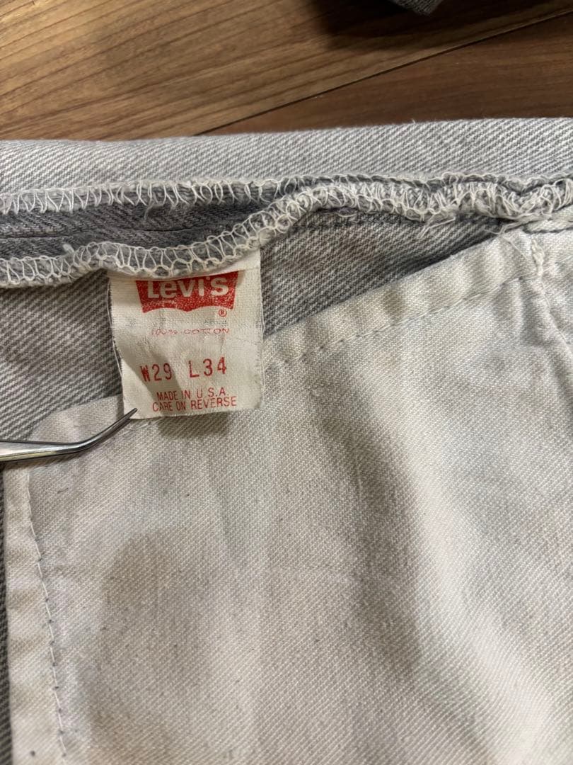 90s リーバイス 501 先染め ブラック USA製 W29L34