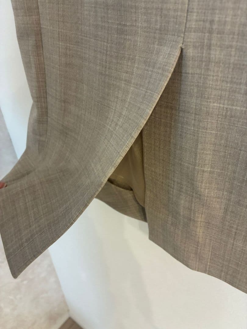 MAX MARA マックスマーラ　白タグ ウールシルク ワンピース　M相当