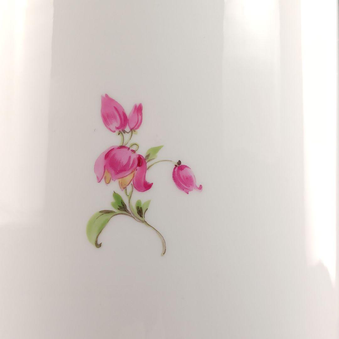 Y2827 マイセン 3つ花 フラワーブーケ 大型花瓶 高さ35㎝　ma　ten