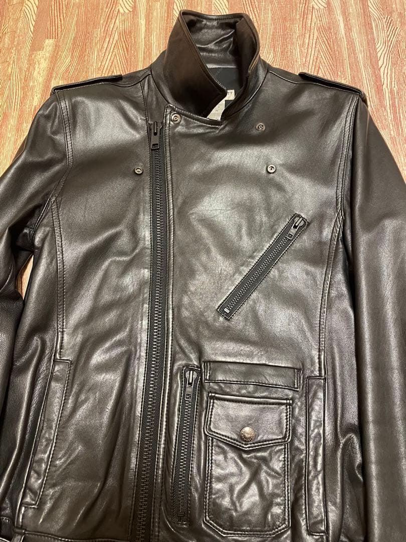 KATHERINE HAMNETT LONDON 黒レザージャケット　ライダース