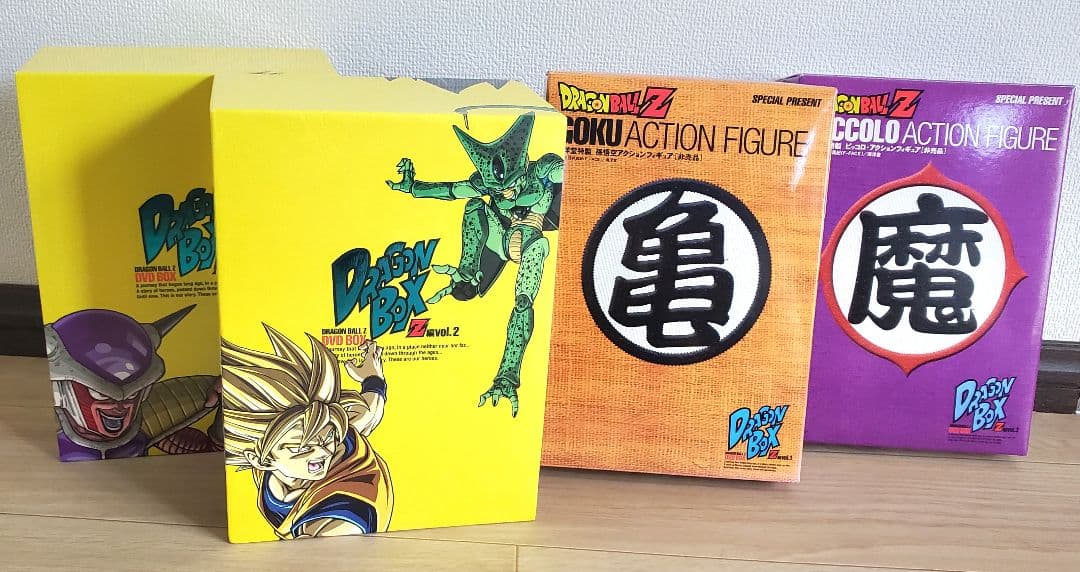 と*と様 ドラゴンボール Z DVD BOX VOL1 & 2 セット フィギュ